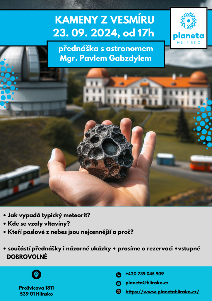 přednáška Kameny z vesmíru